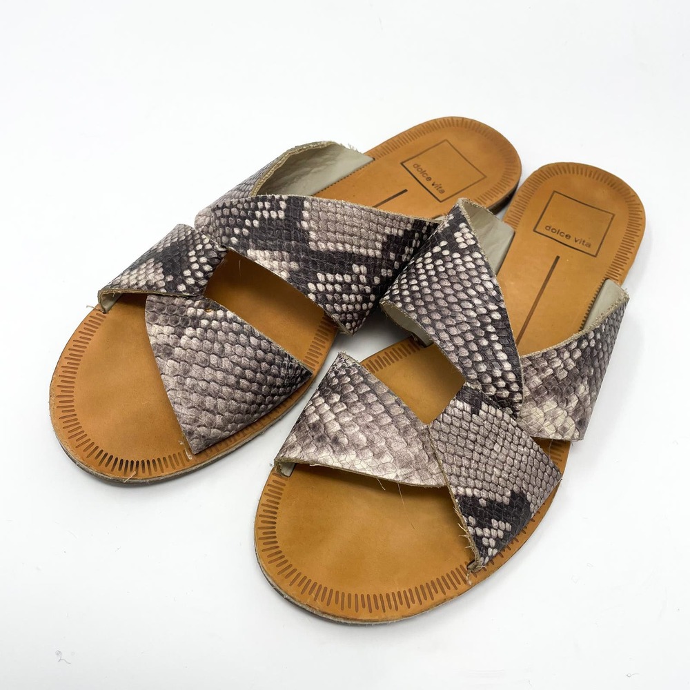 DOLCE‎ VITA Derby Snakeprint Sandals